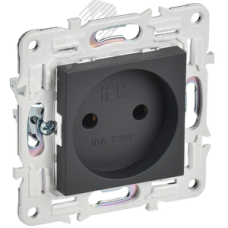 SKANDY Розетка без заземления без защитных шторок 10А SK-R02T титан IEK