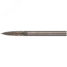 Шарошка карбидная Профи, штифт 3 мм (мини), цилиндрическая с острым наконечником