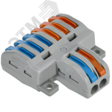 Строительно-монтажная клемма СМК 222-4126 проходная разветвительная (50шт/упак) IEK