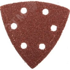 Треугольник шлифовальный ''Мастер'' универсальный на велкро основе, 6 отверстий, Р40, 93х93х93мм, 5шт