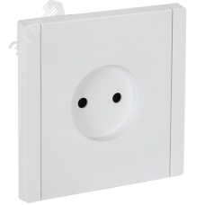 FORTE&PIANO Розетка 1-местная без заземления без защитных шторок винтовое крепление 10А FP218 белый IEK