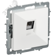 BRITE Розетка телефонная RJ11 РТ10-БрБ белый IEK