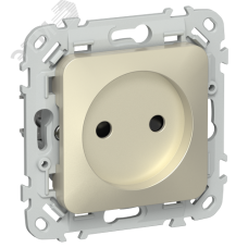 FLITE Розетка без заземления с защитными шторками 10А РСш01-0-ФлШ шампань IEK