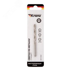 Сверло по металлу 5.0х86х52 мм HSS DIN 338