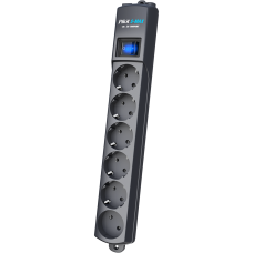 Сетевой фильтр Pilot S Max (5 евро + 1GP), 16А/3.5кВа, автомат, 7 м, графит/ Surge protector Pilot S Max (5 euros + 1GP), 16A/3.5kVA, automatic, 7 m, graphite