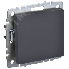 BRITE Выключатель одноклавишный 10А ВС10-1-0-БрГ графит