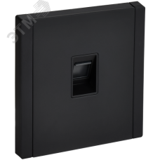 FORTE&PIANO Розетка компьютерная RJ45 кат.6 FP131M металл черный IEK