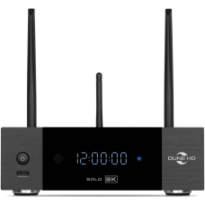 Медиаплеер/ Mediaplayer Dune HD Solo 8K: 8K/60 Hz/Dolby Vision/HDR10+/HDR, CPU Amlogic S9284-K/J, RAM 8 Gb, Flash 64 Gb, 3xUSB3.0,  1xUSB2.0, HDD SATA 3.5", LAN 1000Mb/s, WiFi 802.11ax, BT 5.2, HDMI 2.1a, S/PDIF, Audio Out RCA, BT+Voice Remote Contro