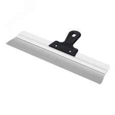 Шпатель усиленный фасадный нержавеющий, алюминиевая направляющая, 450 мм, 1к ручка