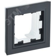 BRITE Рамка 1 пост IP44 РУ-1-БрГ-44 графит