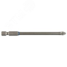 Бита ''ЭКСПЕРТ'' торсионная кованая, обточенная, хромомолибденовая сталь, тип хвостовика E 1/4'', PZ2, 100мм, 1шт