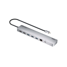 Многопортовая док-станция 11-в-1 с портом USB-C и функцией сквозной передачи питания (Power Pass-Through)/ USB-C  Multiport with PD