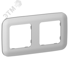 FLITE ARTISTIC Рамка 2-местная РУ-2-А-ФлА алюминий IEK