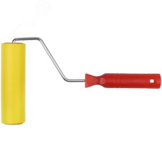 Валик прижимной резиновый, для обоев, желтый 150 мм