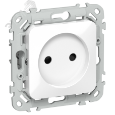 FLITE Розетка без заземления с защитными шторками безвинтовое крепление 10А РСш01-1-ФлБ белый IEK