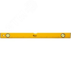 Уровень ''Лайт'', 3 глазка, желтый корпус, шкала 600 мм