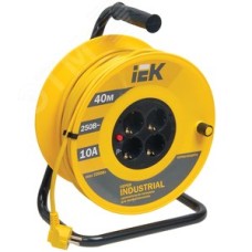 Удлинитель силовой 4 розетки шнур 40м ПВС 3x1 УК40 с термозащитой