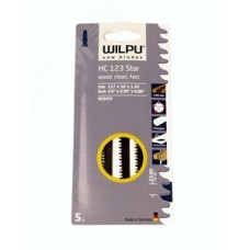 Пилка для лобзика HC 123 х5 шт/уп STAR для дерева до 60мм и пластмассы (быстрый чистый рез)