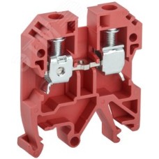 Клемма винтовая КВИ-6мм2 красная