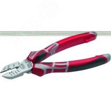 Бокорезы электрика (3 В 1) 190 мм, покрытие Crom, рукоятки SoftGripp 3K