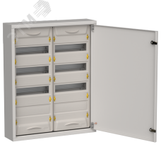 TITAN 5 Корпус металлический ЩРн-96 (2х48) 710х570х140мм IP31 серый (одна дверь) IEK