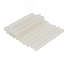 Стержни клеевые диаметр 11 мм, 100 мм, прозрачные светящиеся (упак - 12 шт.)