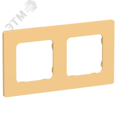 FLITE CLASSIC Рамка 2-местная РУ-2-К-ФлЗ золотарник IEK