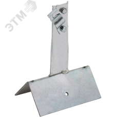 Держатель проводника круглого 6-10 мм винтовой для конька широкого h 80 мм оцинкованная сталь