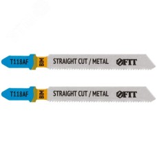Полотна по металлу, Bimetal, фрезерованные, волнистые зубья, 76/51/1,2 мм (T118AF), 2 шт.