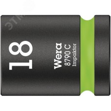 Головка торцевая ударная шестигранная 8790 C Impakto DR 1/2 18X38 мм