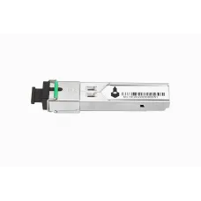 Оптический SFP Модуль/ Оптический SFP Модуль. Одно волокно Single Mode. Скорость: до 1,25 Гбит/c. Тип разъема: SC. Оптический бюджет: 12дБ. Расстояние передачи - до 3км. Рабочая длина волны,нм - Tx:1550/Rx:1310. Поддержка DDM. Размеры (ШхВхГ): 13,7x11x63,