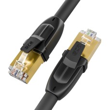 GCR PRO Патч-корд LSZH PROF кат.7 ethernet  15.0m F/FTP, RJ45, CU, 28 AWG, черный, литой, экранированные коннекторы, T568B