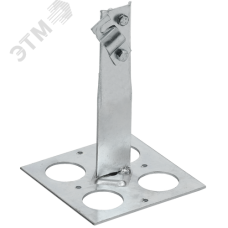 Держатель проводника круглого 6-10 мм винтовой для плоской кровли h 150 мм оцинкованная сталь