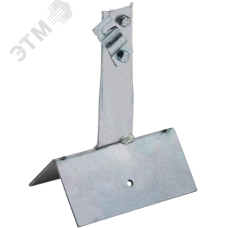 Держатель проводника круглого 6-10 мм винтовой для конька широкий h 100 мм оцинкованная сталь HDZ