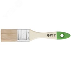 Кисть флейцевая ''Микс'', смешанная натуральная и искусственная щетина, деревянная ручка 1.5'' (35 мм)