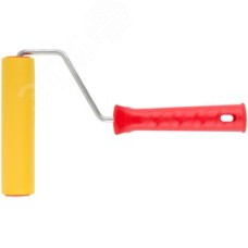 Валик прижимной резиновый, для обоев, желтый 150 мм