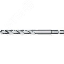 Сверло по металлу с шестигранным хвостовиком сталь Р6М5 класс А, ПРОФ-А 10.0х133мм