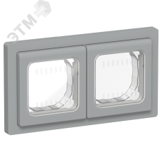 FLITE Рамка 2-местная IP55 Рпро-2-55-ФлС серый IEK