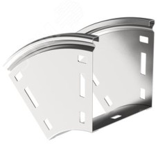 Поворот плавный 45 градусов тип В20 ESCA 100х100 мм