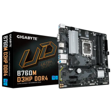 Материнская плата/ MB GIGABYTE INTEL B760 s1700, 4xDDR4(128GB), D-SUB/HDMI 2.1/DP, 1xPCIe 4.0x16, 2xPCIe 3.0, 1xLAN, 4xSATA 6Gb/s, 2xM.2, 3xUSB 3.2, 2xUSB 2.0, 1xPS/2, mATX
