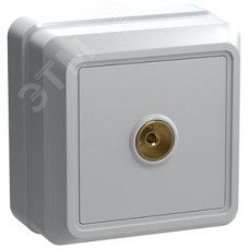 OKTAVA Розетка 1-местная TV для открытой установки РТВ20-ОБ белый GENERICA