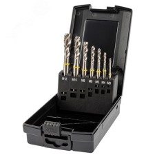 Набор метчиков машинных YELLOW RING HSS-E, DIN 371,376, 35 градусов RSP, 7 предметов, M3-12