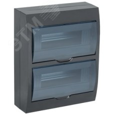 Корпус модульный пл. нав. ЩРН-П-24 черный IP41