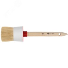 Кисть круглая, натуральная светлая щетина №18 (60 мм)