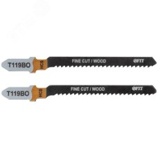 Полотна по дереву, HCS, фрезерованные, волнистые зубья, 75/50/2 мм (Т119ВО), 2 шт.