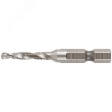 Сверло-Метчик комбинированное метрическое, быстрорежущая (HSS) сталь Р6М5, М4х0.7 мм, 16/54 мм