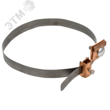 Держатель проводника круглого 6-10мм водосточная труба 0-160мм медь IEK