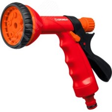 Пистолет поливочный P-10, 10 режимов, курок сзади, пластиковый