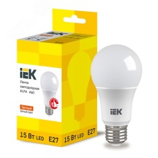 Лампа LED ALFA A60 груша 15Вт 230В 3000К E27