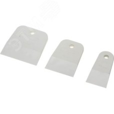 Набор шпателей ''Мастер'' резиновые, белые, 3шт: 40, 60, 80мм